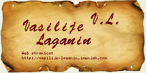 Vasilije Laganin vizit kartica